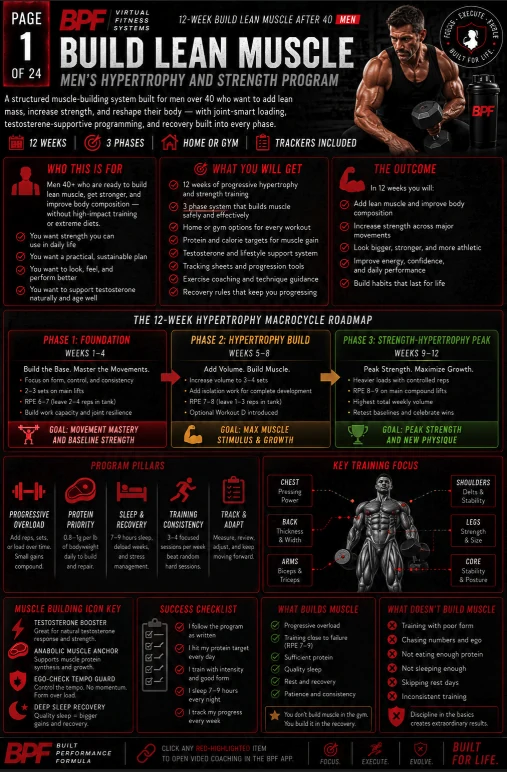 Build Lean Muscle Men 40+ cover