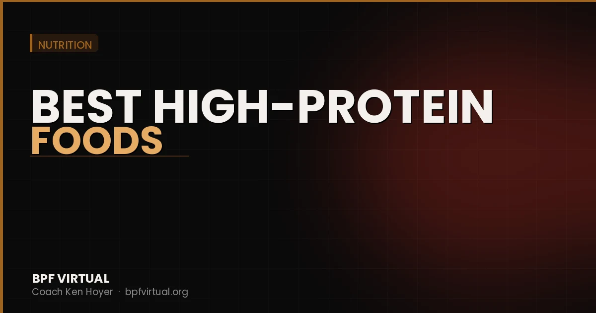 Best High-Protein Foods for Building Muscle