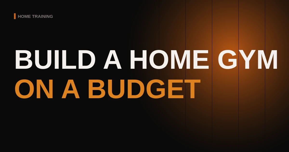 Building a Home Gym on a Budget Over 40