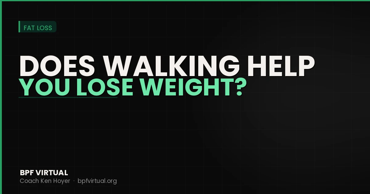 Does Walking Help You Lose Weight?