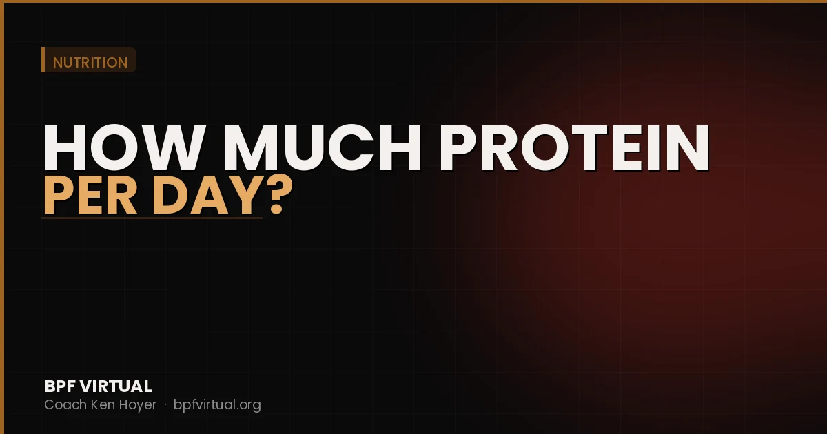 How Much Protein Per Day? The Real Answer